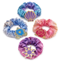 Disney Princess Hair Accessory Pack - 4 Colorful Scrunchies for Kids