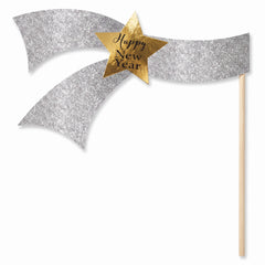 Deluxe New Year's Eve Photo Booth Kit - 21 Pieces