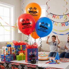 Hot Wheels 12" Latex Birthday Balloons - Set of 3