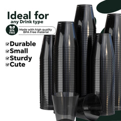 2 Oz. Smokey Plastic Shot Glasses - 100 Ct.