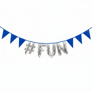 Royal Blue DIY Customizable Pennant Banner - 20ft