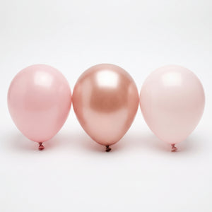 Elegant Rose Gold Latex Balloons, 5-Inch, 25-Pack for Celebrations