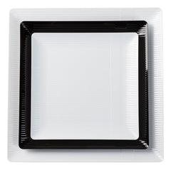10.25 In. Black Zen Design Plates | 10 Count