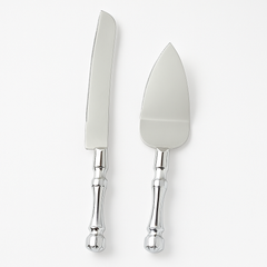 Elegant Electroplated Wedding Cake Server Set