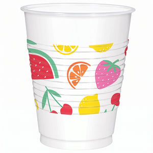 Tutti Frutti 18oz Plastic Cups - 25 Pack