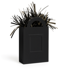 Black Gift Bag Balloon Weight Centerpiece