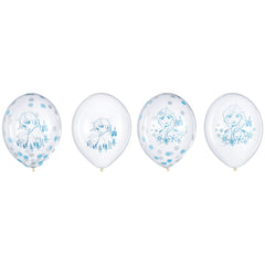 Disney Frozen 2 Confetti Latex Balloons, 12-Inch, 6-Pack