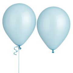 100-Pack Clear Blue 11" Latex Balloons