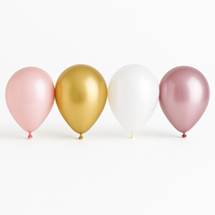 Pastel Pink Latex Balloon Assortment, 5-Inch, 25-Pack