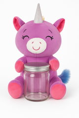 Unicorn Plush Balloon Weight Jar Accessory