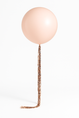 Elegant Rose Gold Latex Balloon with Tassel - 24 Inch