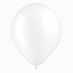 Classic White Latex Balloons - 15 Pack