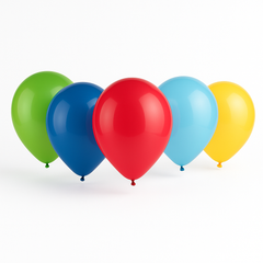 Vibrant Multi Rainbow Latex Balloons - Pack of 15