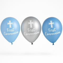 First Communion Decorative Latex Balloons - 12", 15-Pack