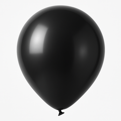 Luxaire Premium 12" Black Latex Balloons - Pack of 25