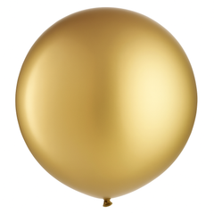 Gold Pearl Latex Balloons, 24-Inch, 4-Pack for Celebrations