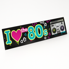 Totally 80s Foil Party Banner - 25 ft