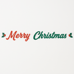 Merry Christmas Letter Banner
