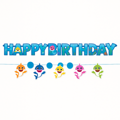 Baby Shark "Happy Birthday" Banner Kit - 10.5 ft, 2-Pack