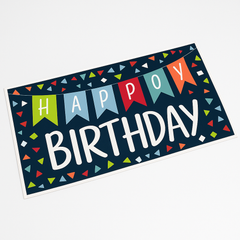 Colorful "Happy Birthday" Celebration Banner