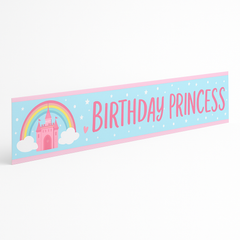 Enchanting Princess Castle Birthday Banner