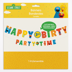 Sesame Street Jumbo Letter Banner Kit for Kids' Birthday Parties