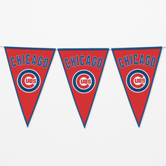 Chicago Cubs MLB Pennant Banner