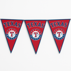 Texas Rangers MLB Pennant Banner