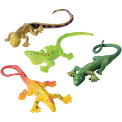 Multi-Colored Stretchy Lizards - 12 Count