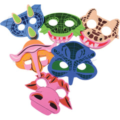 Dino Foam Masks - 12 Count