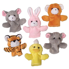 Animal Finger Puppets - 12 Count
