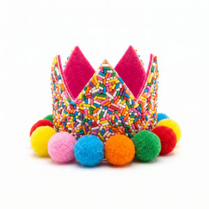 Multi-Colour Sprinkle Tiara Hair Clip for Birthdays