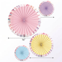Pastel Parasol Paper Fans