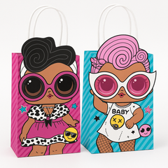 LOL Surprise! Create Your Own Customizable Kraft Gift Bags, 8 Pack