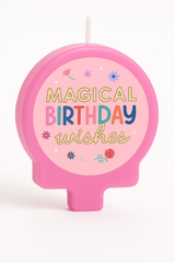 Unicorn Wishes Molded Birthday Candle