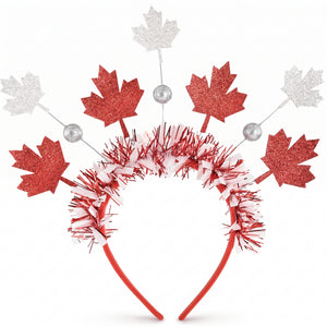 Canada Day Deluxe Tinsel Headband