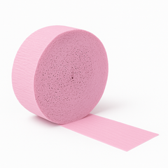 Pretty Pink Crepe Streamer Roll - 81ft
