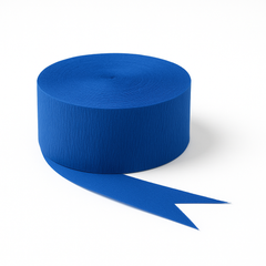 Jumbo Royal Blue Crepe Streamer | 500ft.