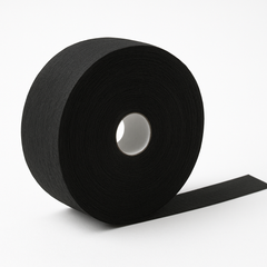 Jumbo Black Crepe Paper Streamer - 500ft