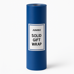 Jumbo Royal Blue Solid Gift Wrap