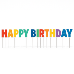 Colorful Happy Birthday Yard Sign