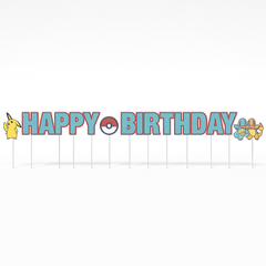 Pokemon "Happy Birthday" Yard Stake Decorations