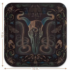 Dark Academia 10" Square Halloween Plates