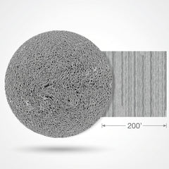 Silver Crepe Streamer - 200ft Shimmering Party Decoration