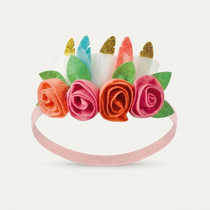 Boho Floral Headband for Baby's First Birthday