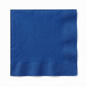 Royal Blue Beverage Napkins - 5 In. X 5 In. | 32 Count