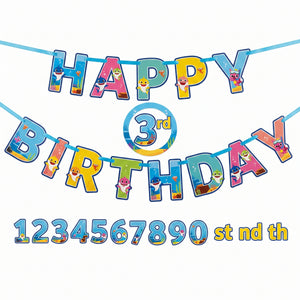 Baby Shark Jumbo "Happy Birthday" Add-An-Age Letter Banner