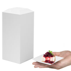 2.75 In. | White Square Miniature Plates | 960 Count