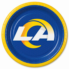 Los Angeles Rams 9" Round Paper Plates