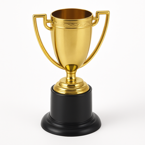 Gold Mini Trophy Party Favors, 6-Pack